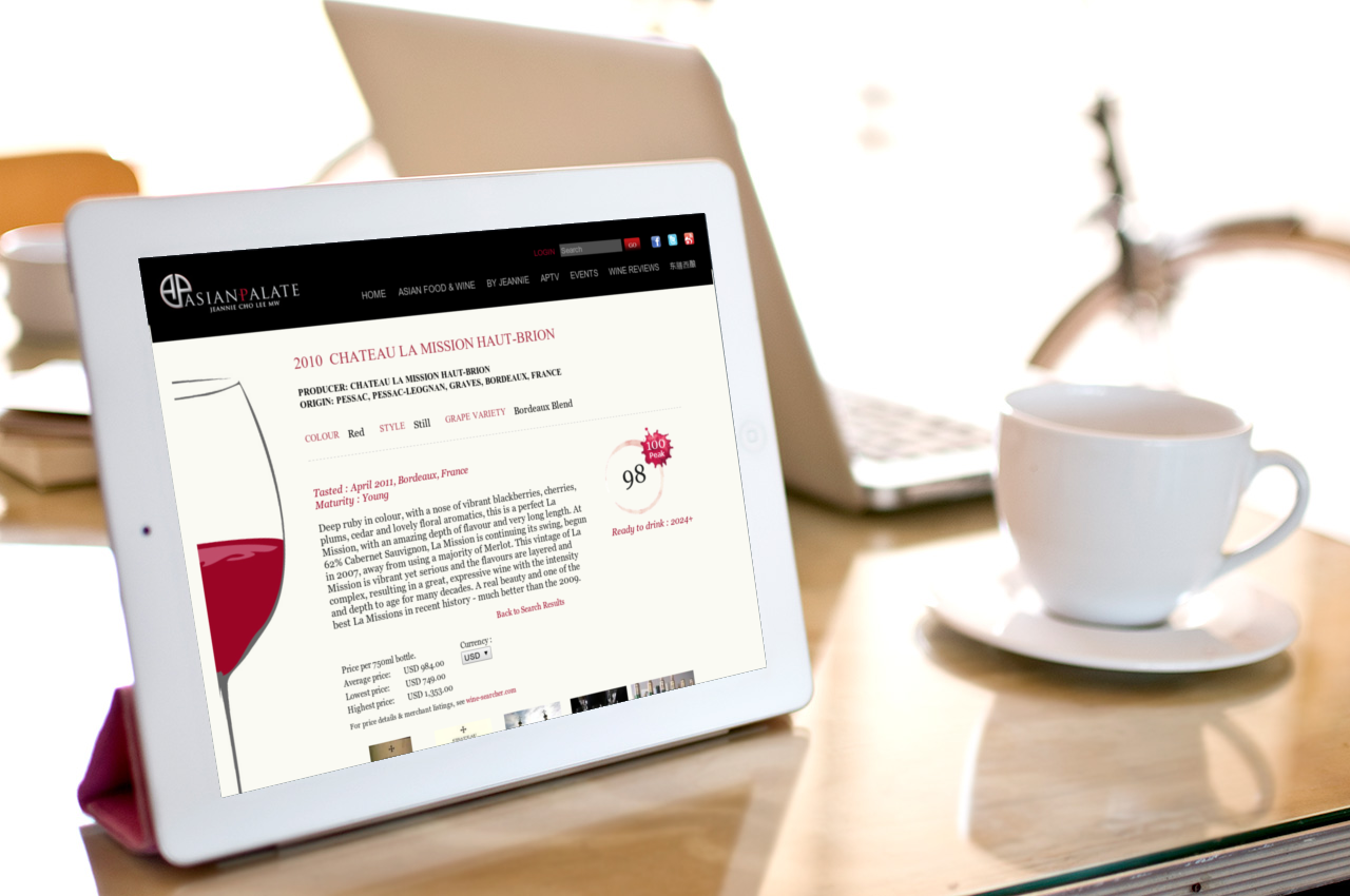 Asian Palate Wine Tasting Notes Database System